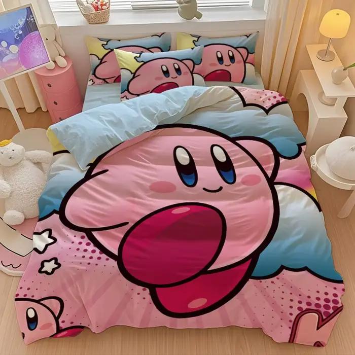 Housse de couette et taie d'oreiller Rose Étoile, décoration de chambre, cadeau pour enfants et adul