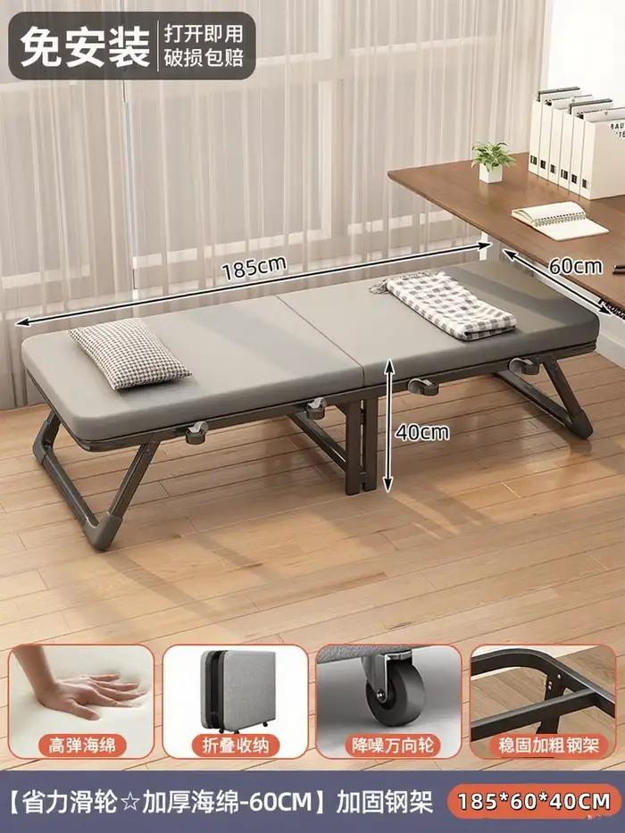 Support de jambe lit pliant de lecture cadre minimaliste Unique salon lit pliant matelas simple Mueb