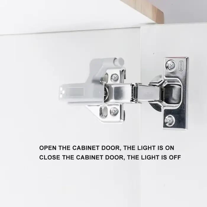 Charnière intérieure à LED, lampe sous-meuble universelle, capteur de garde-robe, lampe de nuit pour