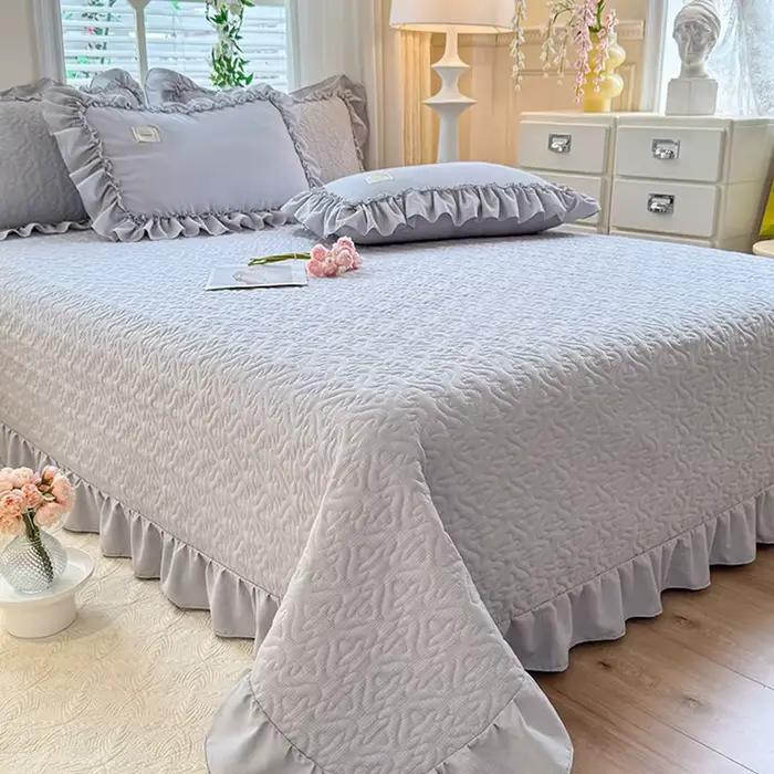 Couvre-lit matelassé de Style Simple, linge de lit épais pour chambre d'adultes et d'enfants, drap d