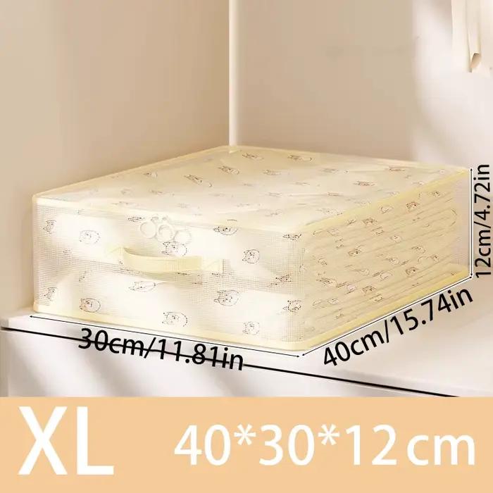 Organisateur de draps de lit, pliable, anti-poussière et transparent, facile d'accès, utilisé pour r