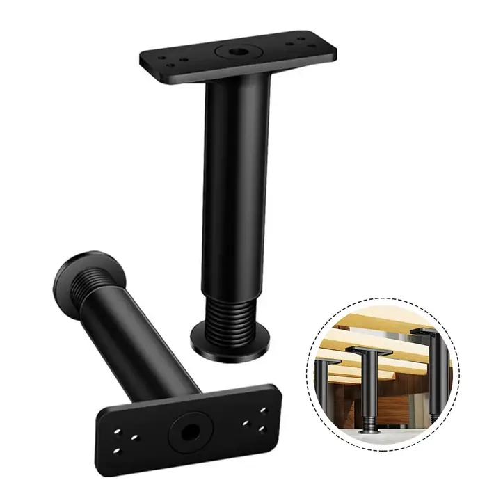 Pied de Support de poutre de lit télescopique réglable, 1 pièce, pied de meuble en plastique et acie
