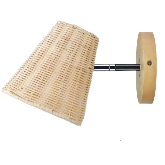 Applique Murale Décorative Rustique en Rotin, Plafonnier de Style Bohème, Fait à la Main, Lampe de o