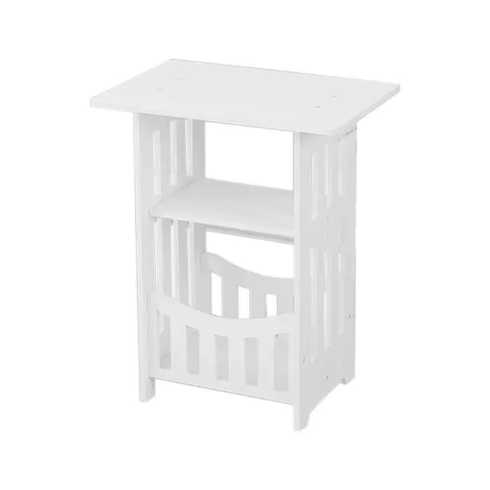 Table de chevet familiale couramment utilisée, armoire de rangement blanche de Style minimaliste mod