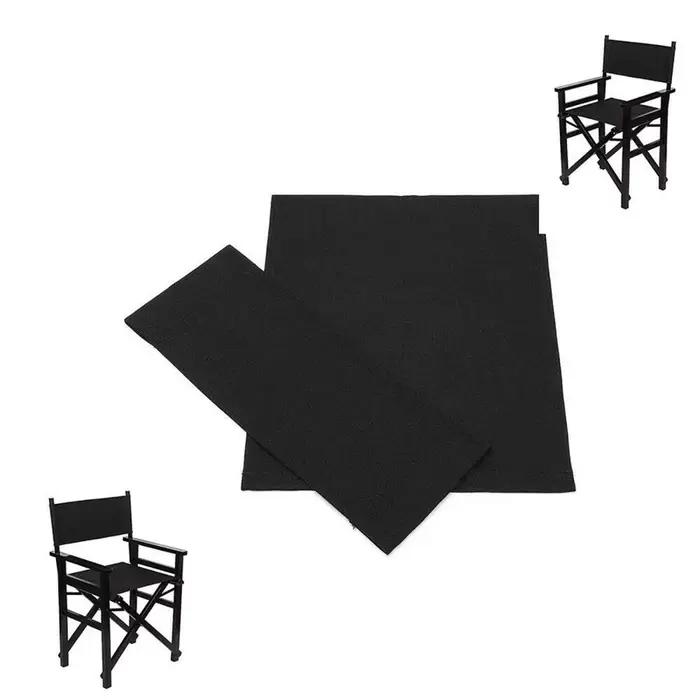 Kit de housses de siège et de dossier en toile beige, remplacement de chaise de réalisateur décontra