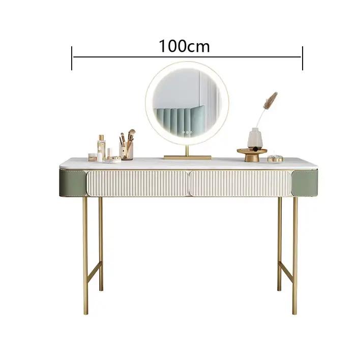 Ensemble de table de maquillage IQUE Table, design moderne, commode de proximité, salon
