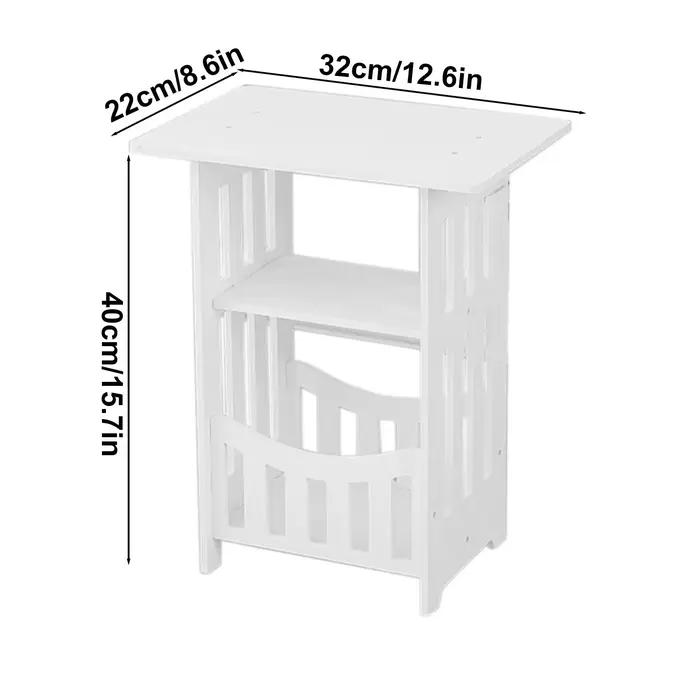 Table de chevet familiale couramment utilisée, armoire de rangement blanche de Style minimaliste mod