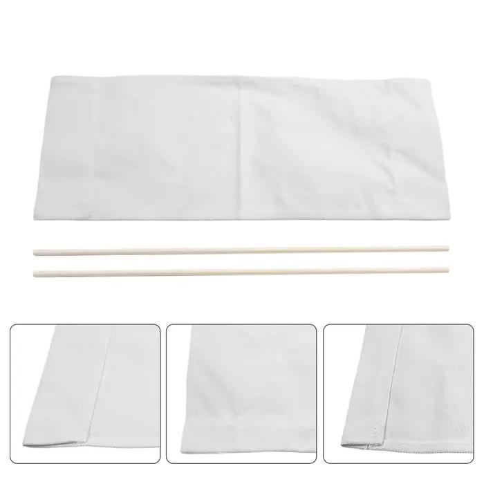 Kit de housses de siège et de dossier en toile beige, remplacement de chaise de réalisateur décontra