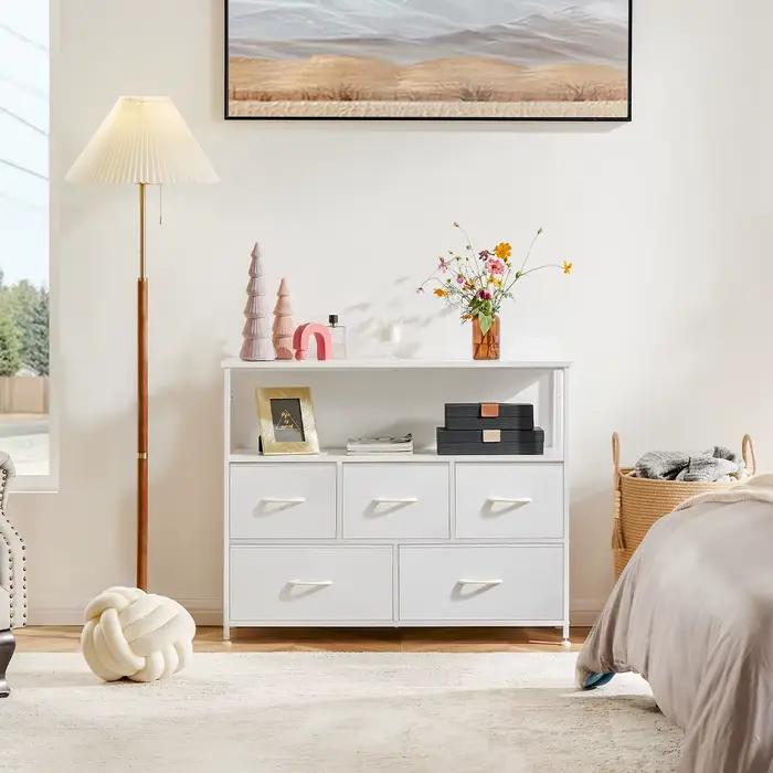 JHK armoires pour chambre à coucher avec 5/7/10 blanc amant tissu tiroirs coffre armoire placard pou