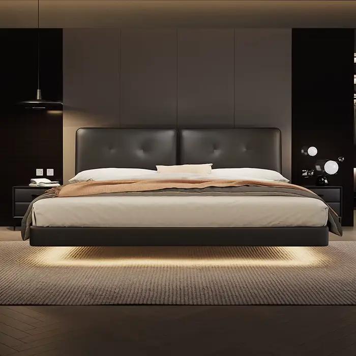 Lit rembourré pour enfants, minimaliste, Unique, têtes de lit, moderne, Double, ensemble de chambre 