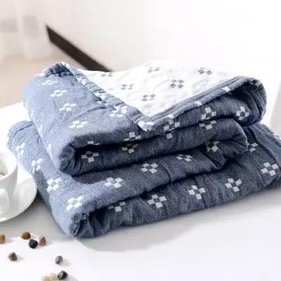 Couverture décontractée japonaise en coton pour lits, couvre-lit simple et double, couette d'été cli