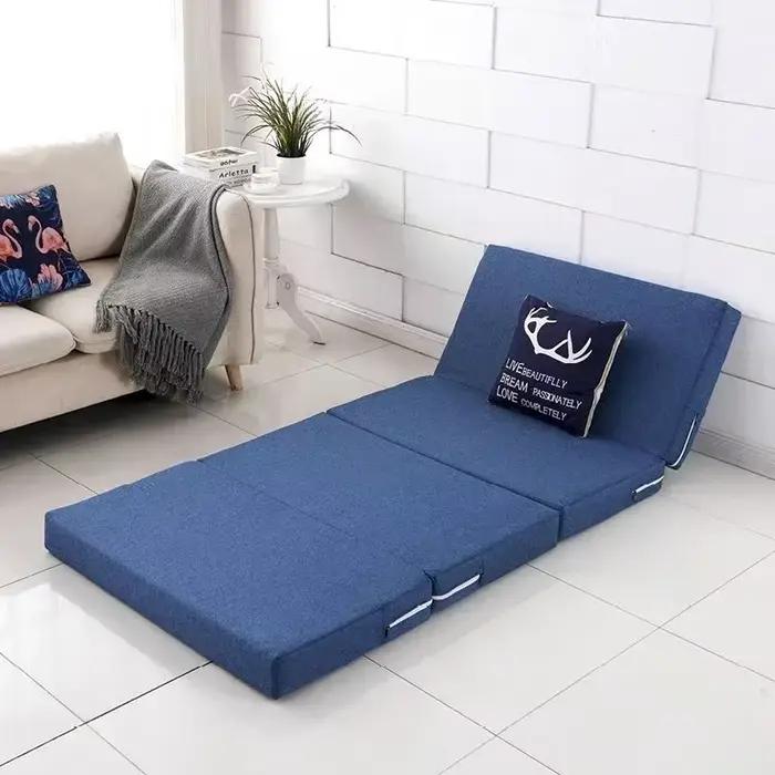 Matelas pliable en mousse à mémoire de forme pour lit simple, idéal pour la pause déjeuner au bureau
