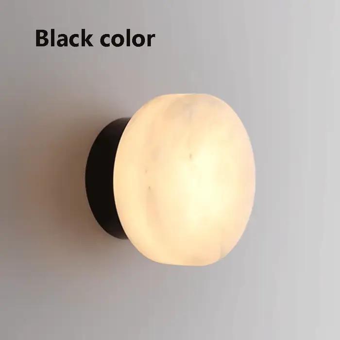 Applique de chevet en marbre espagnol, pierre naturelle, lumière minimaliste LED, lampe de décoratio