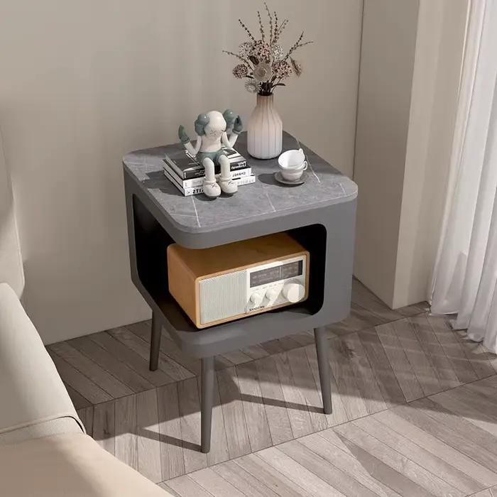 Tables de chevet au design nordique, armoire de rangement, étagère confortable pour chambre à couche