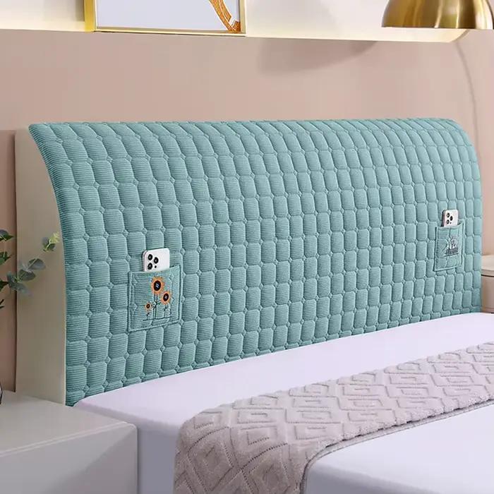 Juste de tête de lit lavable en peluche douce nordique, housses de planche de sauna épaisses, housse