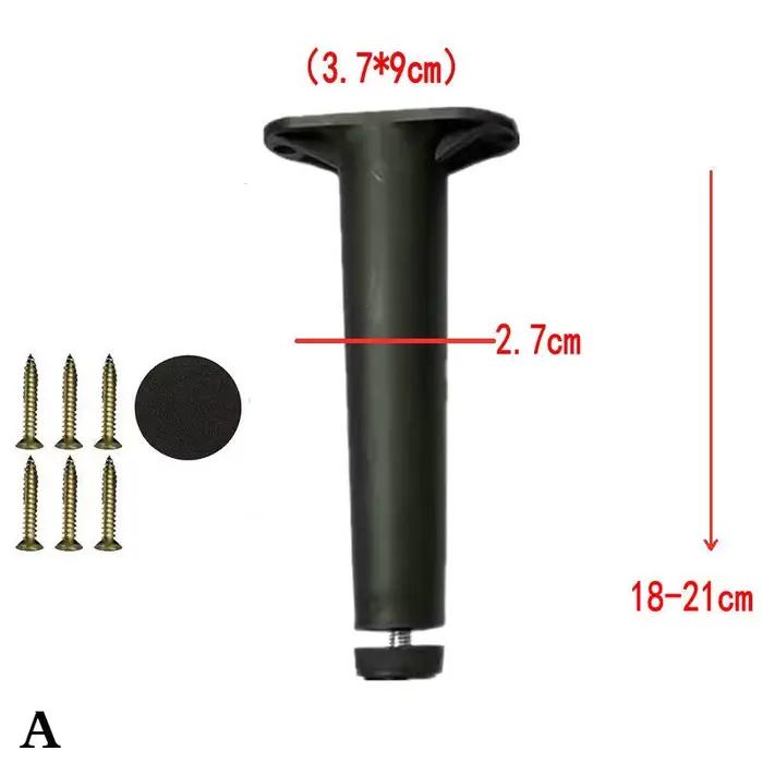 Support de faisceau de lit réglable télescopique, pied de meubles en plastique renforcé, jambe de ca