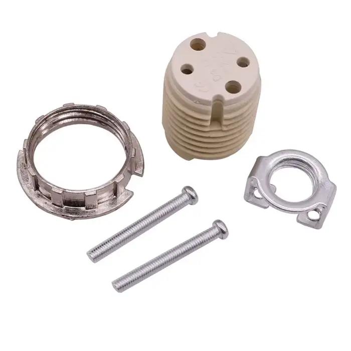 Douille de lampe en céramique G9, support de lampe douille en céramique, support de lampe halogène d