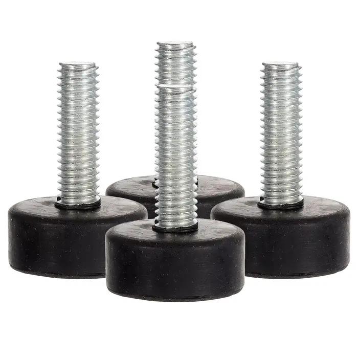Niveleurs de meubles pieds en caoutchouc réglables, vis M8 de 25mm, robustes, antidérapants, Absorpt
