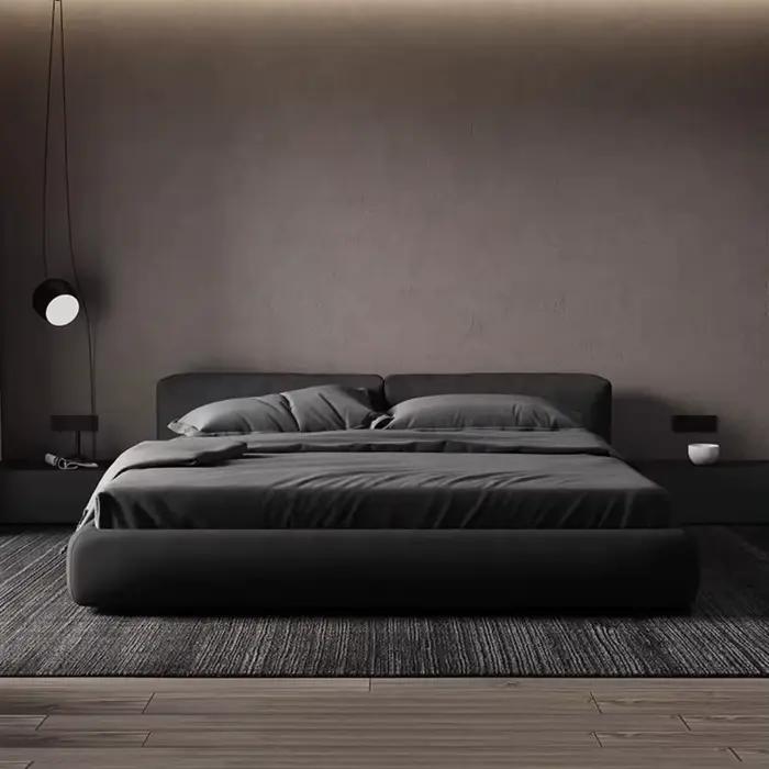 Cadre De lit King Size De luxe, tête De lit en métal minimaliste et élégante, décor parfait et moder