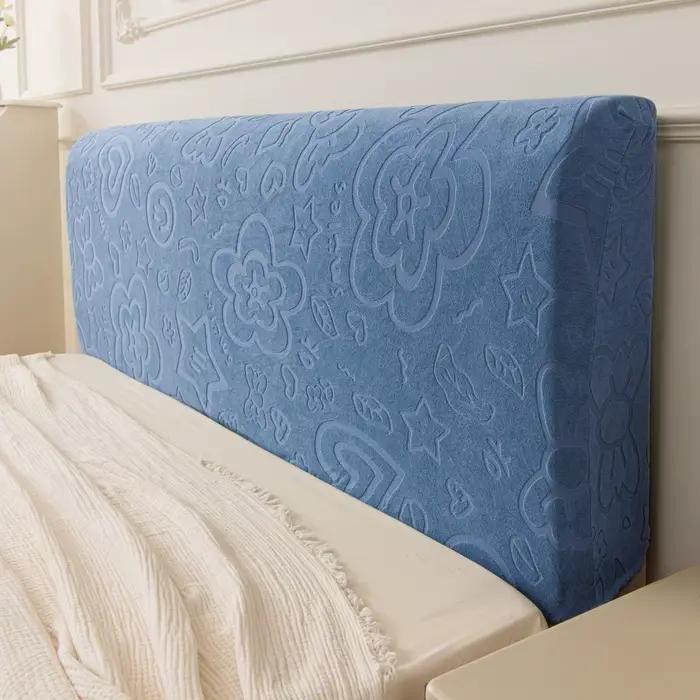 Housse de tête de lit en molleton extensible Jacquard, pour toutes les saisons, protection de meuble
