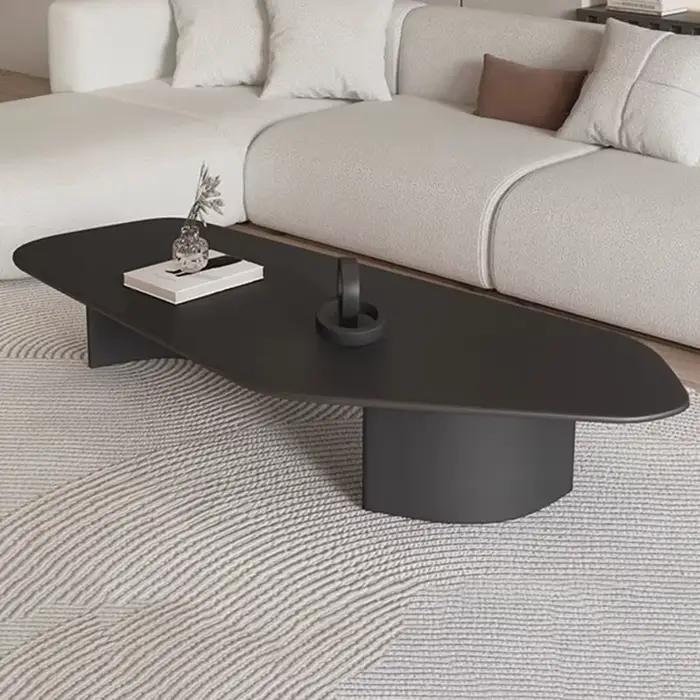 Table basse au Design moderne, basse et irrégulière, en marbre, nordique, pour hôtel, appartement, M