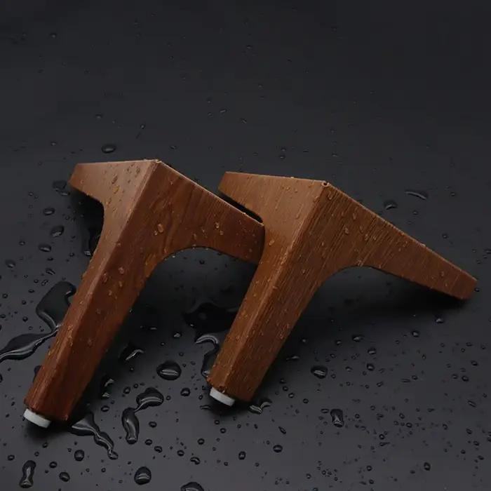 Pieds de meubles en métal remplacement Triangle table de nuit boîte de rangement jambe anti-rayures 