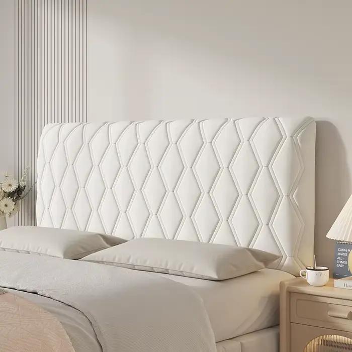 Housse de tête de lit en grille, couvre-tête extensible pour lit Queen King Size, housse de protecti