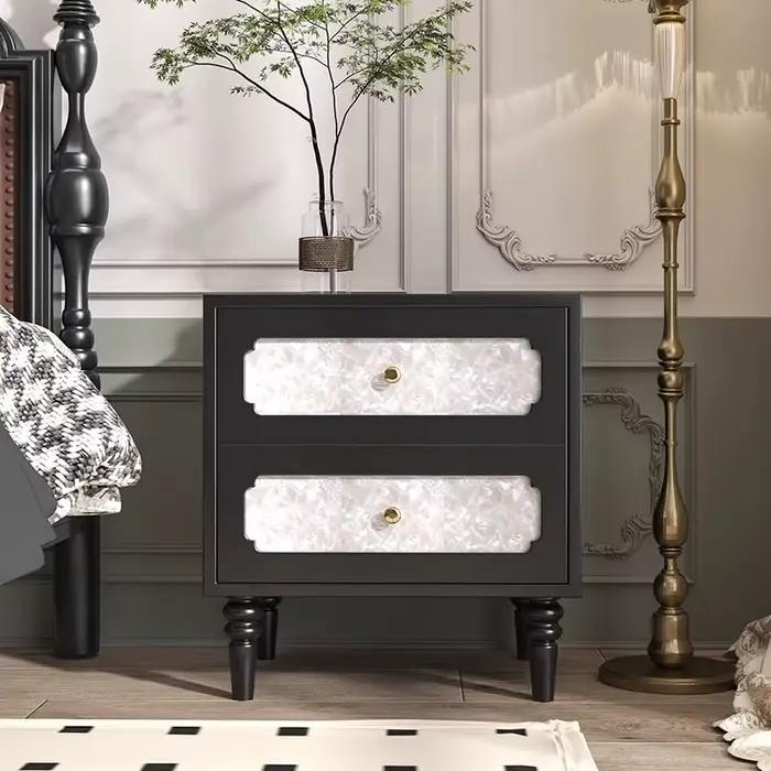 Table De chevet minimaliste esthétique, tiroir moderne, Design De luxe, beauté classique, meubles De