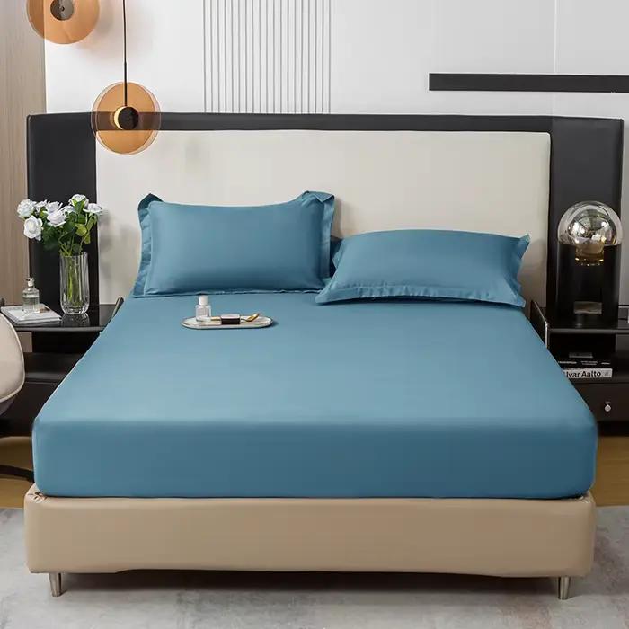 Drap-housse noir pour lit double 90x200 avec bande élastique (taie d'oreiller à commander séparément
