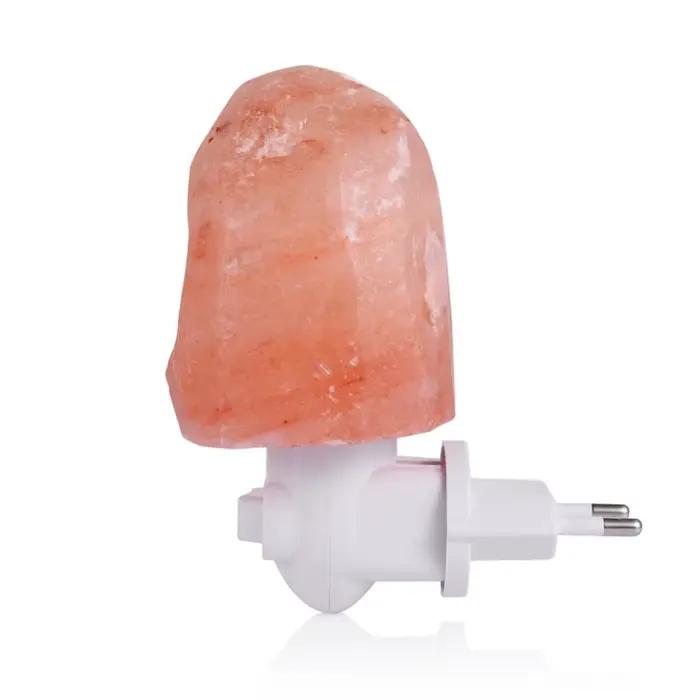 Lampe de chevet murale au sel de l'himalaya, cristal naturel, veilleuse sculptée à la main, décorati