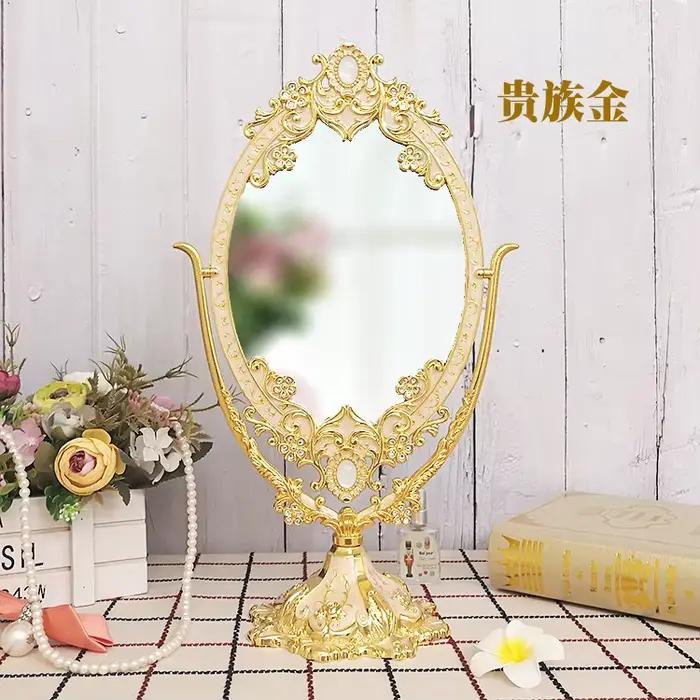Vanité coiffeuse miroir Design créatif luxe mode filles debout minimaliste miroir intérieur Espelhos