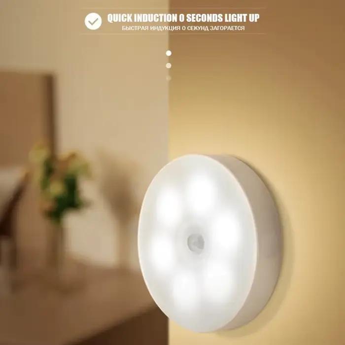 LED USB veilleuse magnétique applique armoires de cuisine placard lumière maison escalier chambre Ta