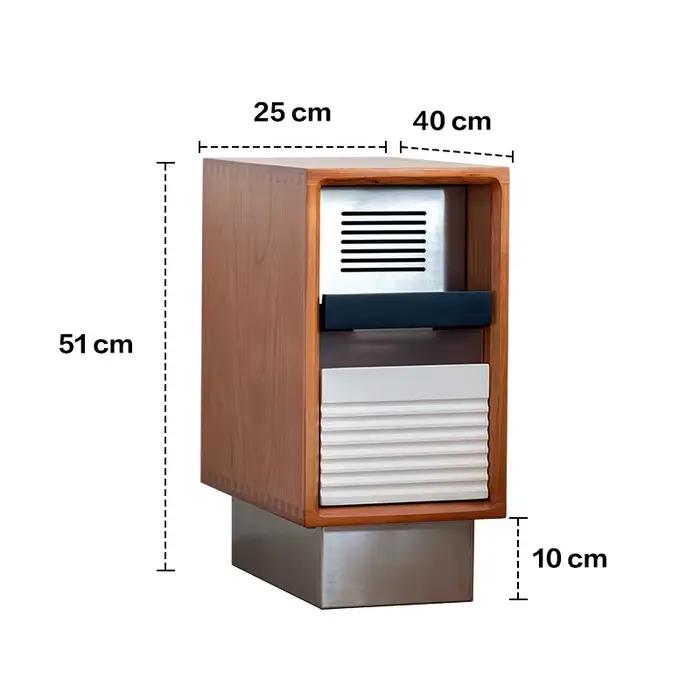 Tables de chevet de luxe françaises avec rangement, Design élégant, beauté, tiroir organisateur, gai