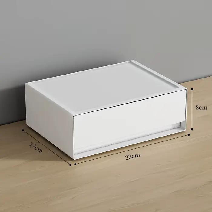 Étagère de soins de la peau de coiffeuse de bureau à la maison, boîte de rangement de tiroir de tri 