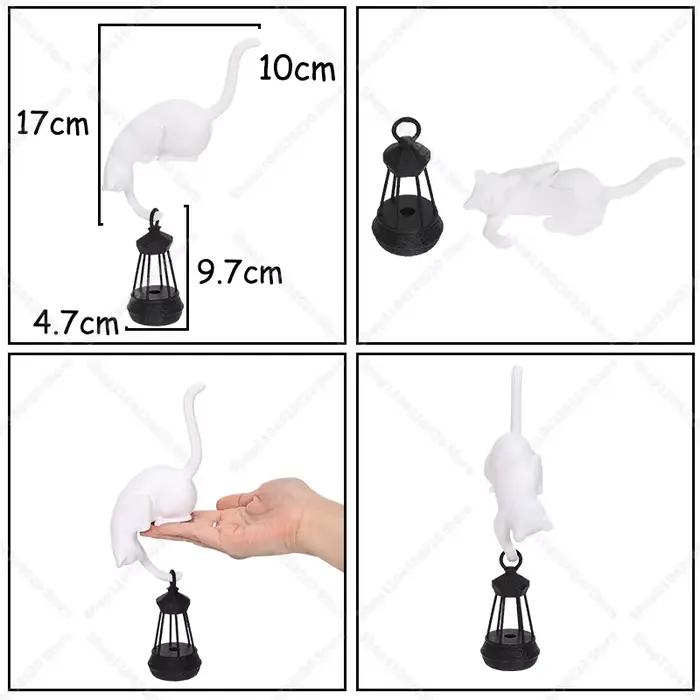 Veilleuse en forme de chat/chien - Lampe de bureau créative pour la décoration de la maison, décorat