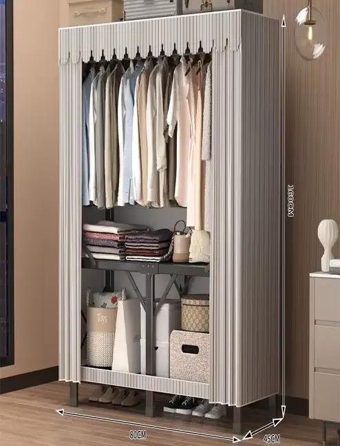 Armoire pliante personnelle Simple pour petits appartements, location de maison, chambre à coucher, 