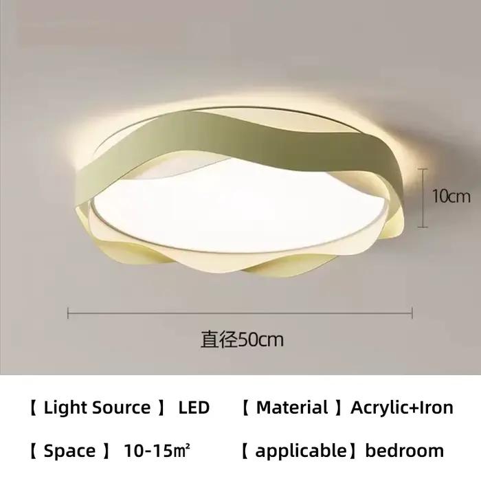 Plafonnier de chambre à coucher moderne et simple, style crème français, luminaire d'ambiance, lumiè