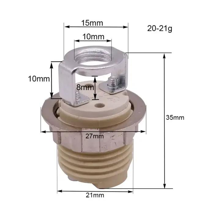 Douille de lampe en céramique G9, support de lampe douille en céramique, support de lampe halogène d