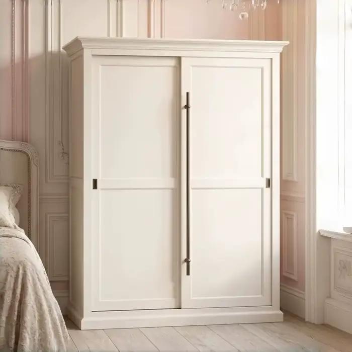 Armoire de rangement de style français rétro, organisateur artisanal, armoire de luxe, meubles compl