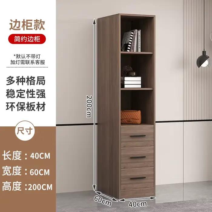Armoire d'angle de luxe en verre, double penderie et placard, meuble de rangement pour vêtements, mo
