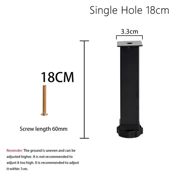1 pièces nouveau 15-35cm pied de lit cadre en T pieds de Support rétractables pieds de Base de lit à