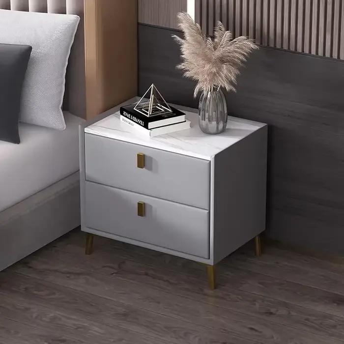 Table De chevet De beauté à la mode, rangement De luxe moderne, table De chevet esthétique nordique 