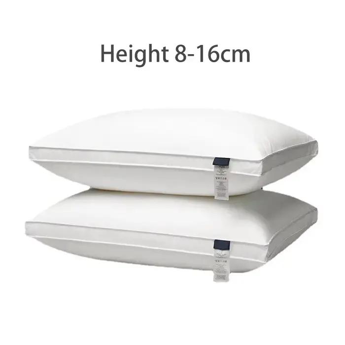 Oreiller d'hôtel 5 étoiles, oreiller de lit 100% coton, oreiller ergonomique pour le soutien du cou 