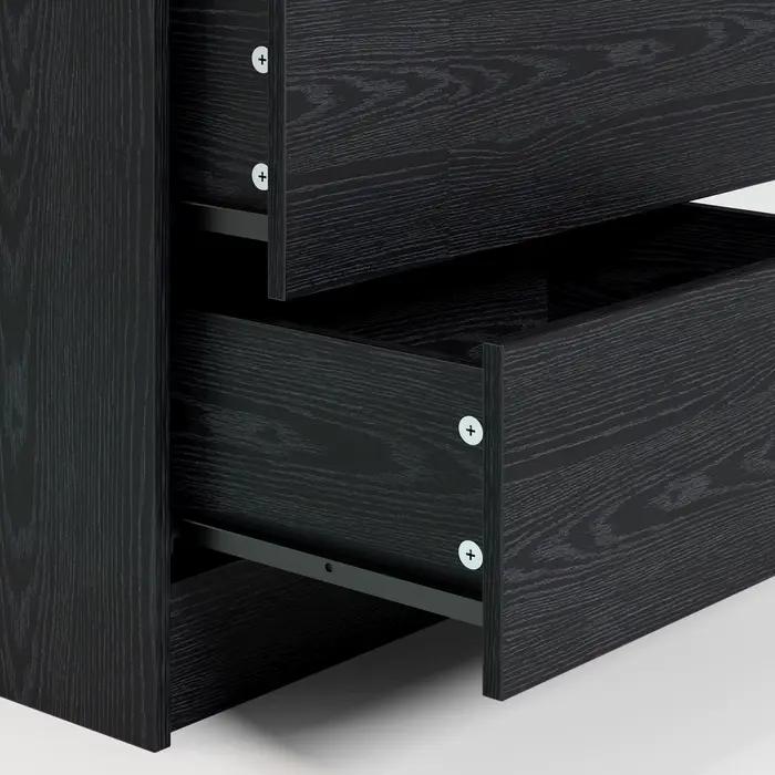 LIKIMIO-Table de chevet avec station de charge, table de chevet moderne avec lumière LED et égouts d
