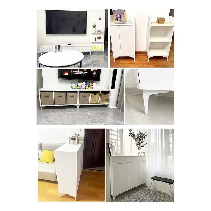 Pieds de meubles en métal remplacement Triangle table de nuit boîte de rangement jambe anti-rayures 