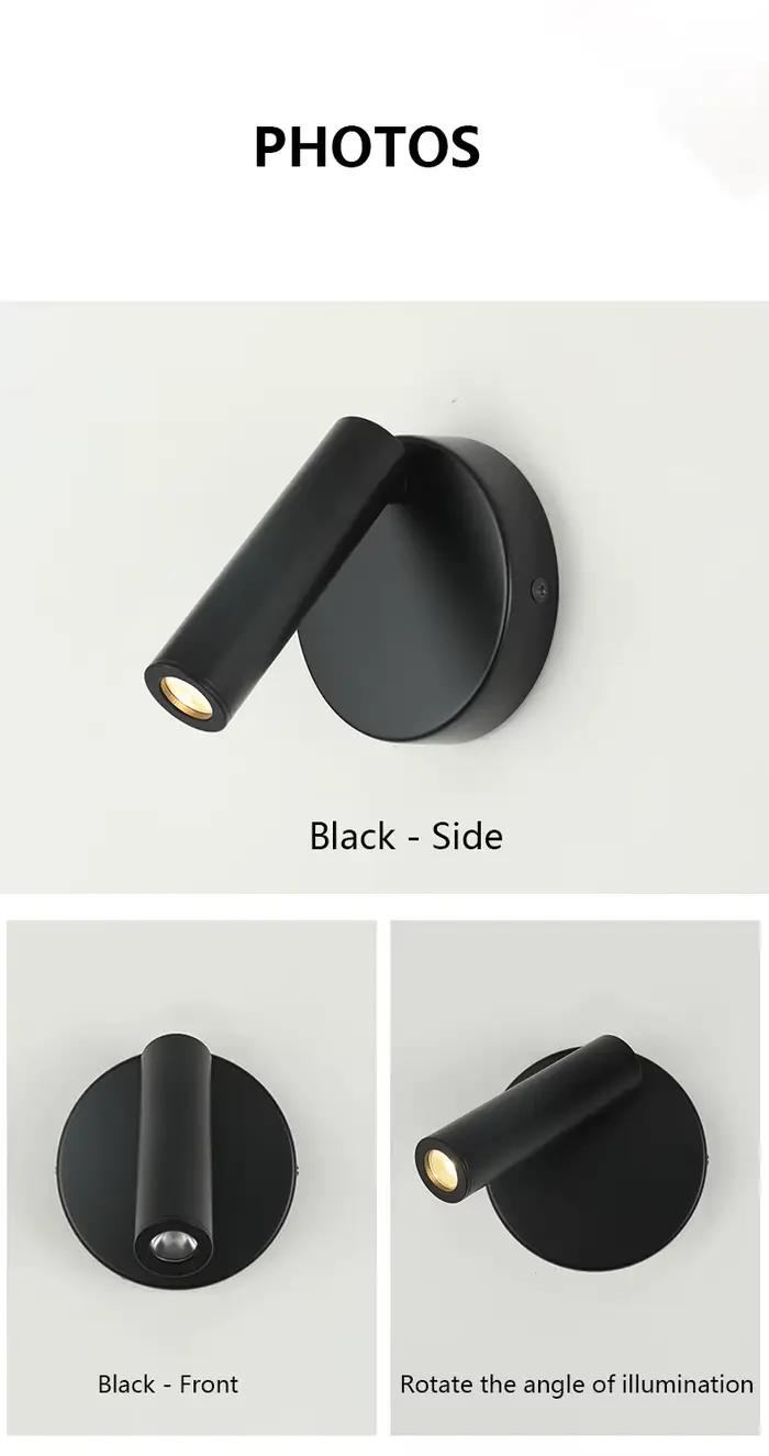 Applique murale LED réglable, lampe de lecture de chevet créative pour hôtel, chambre à coucher, étu