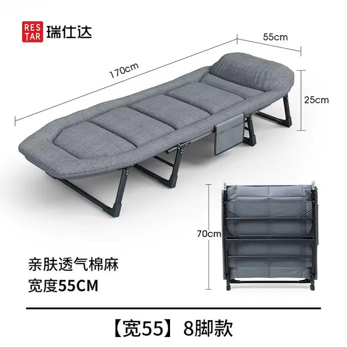 Lit pliant 2 places Restar pour adulte, lit de camping robuste avec sac de transport, lit portable g