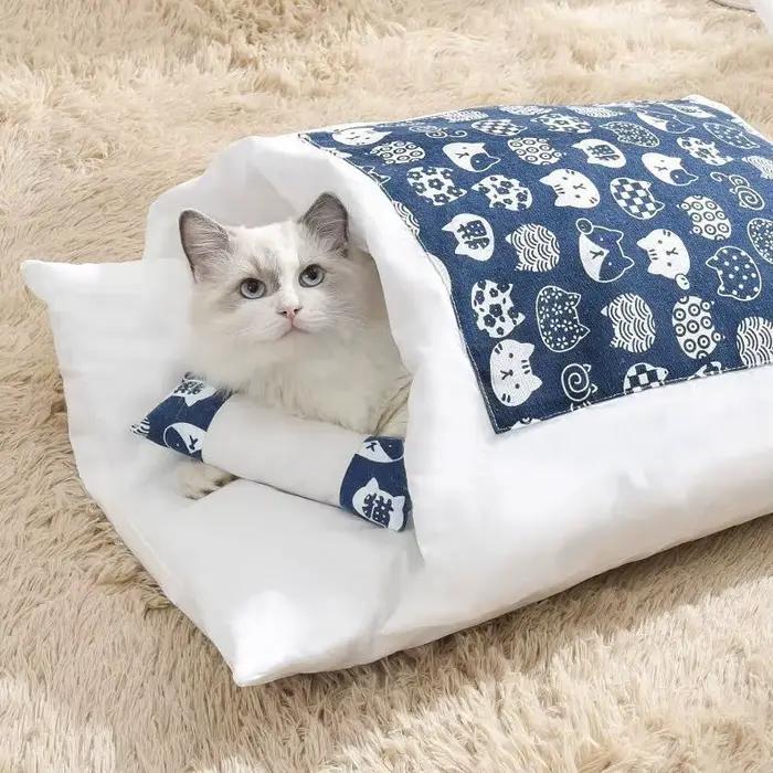 Kawaii – lit amovible pour chats, fournitures pour la maison, produits pour chats adultes, grand lit