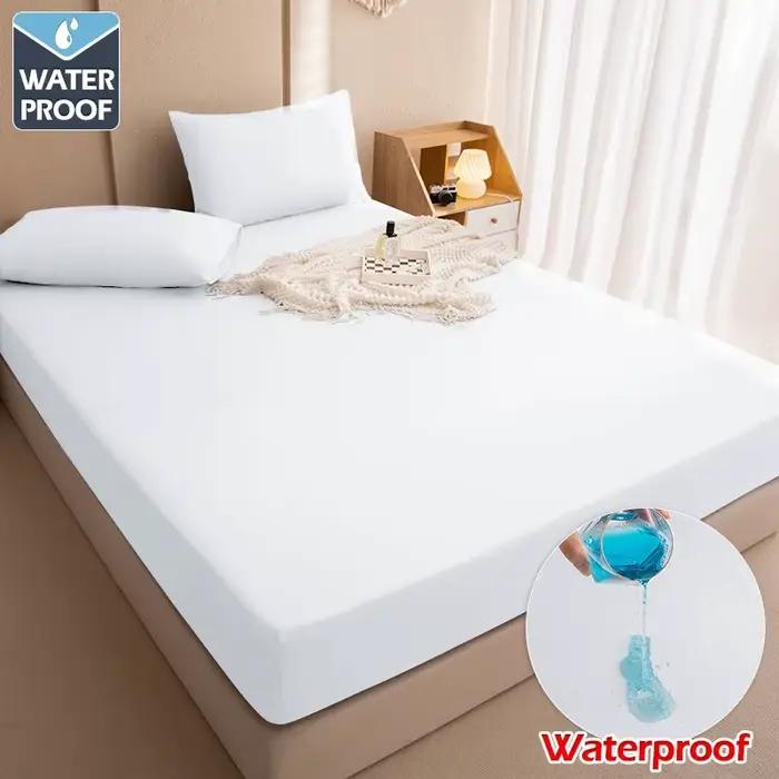 Housses de matelas imperméables 100%, couvre-matelas réglable et antidérapant, drap-housse de protec