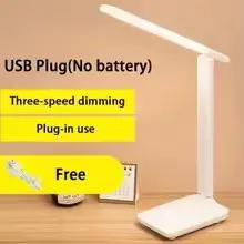 LED interrupteur tactile blanc pliant lampe de bureau chambre chevet étude lecture soins des yeux la